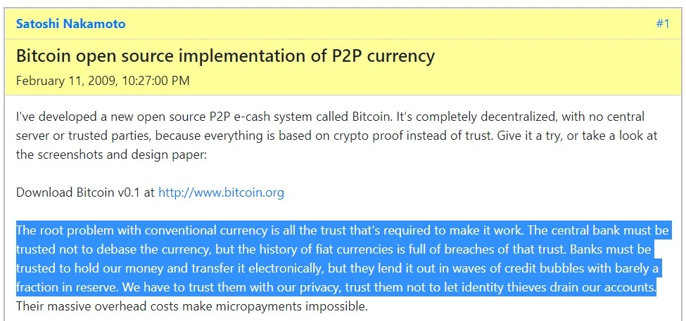 Satoshi Nakamoto self-custody advantage