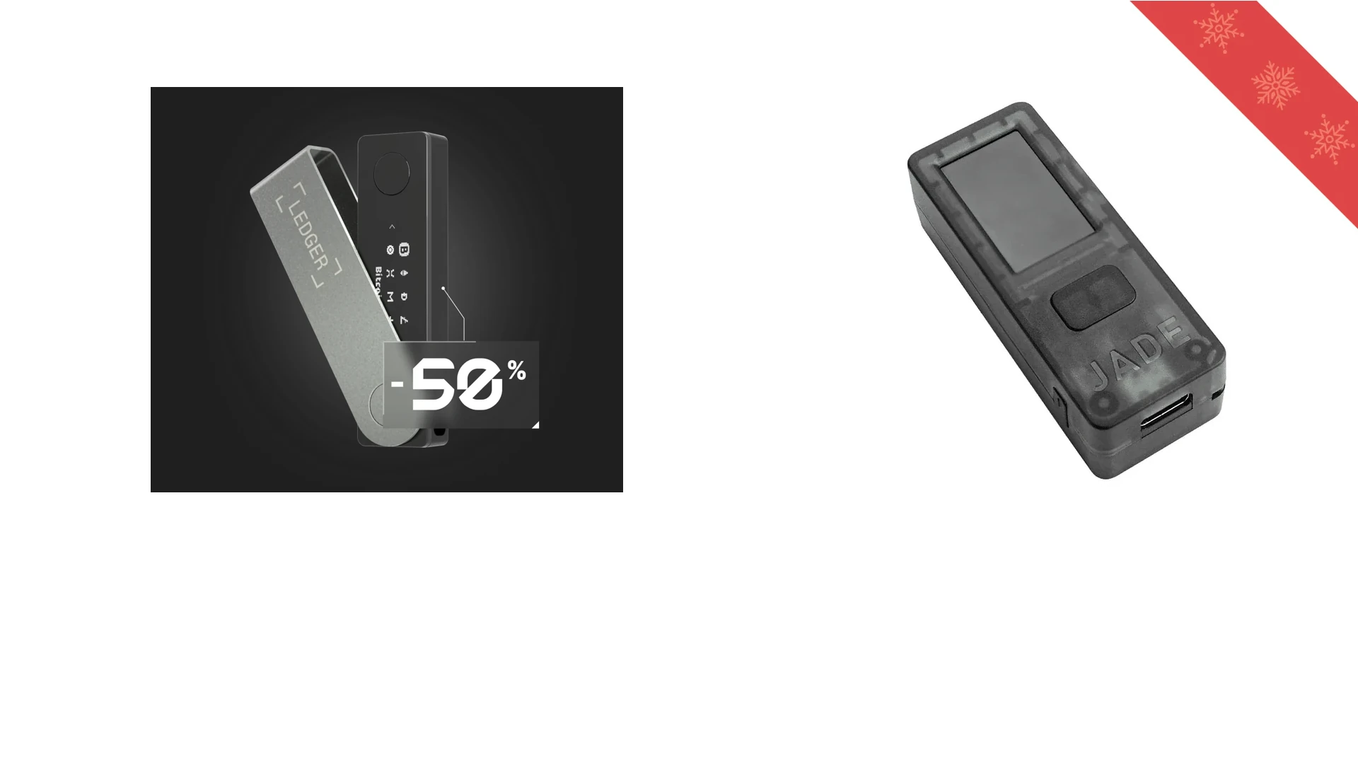 Hardware wallet Black Friday 2025 Ledger Nano X Blockstream Jade